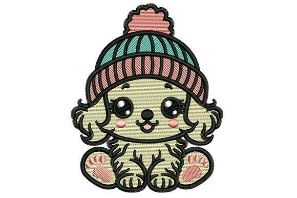 Cute Dog in Beanie Embroidery Design Review