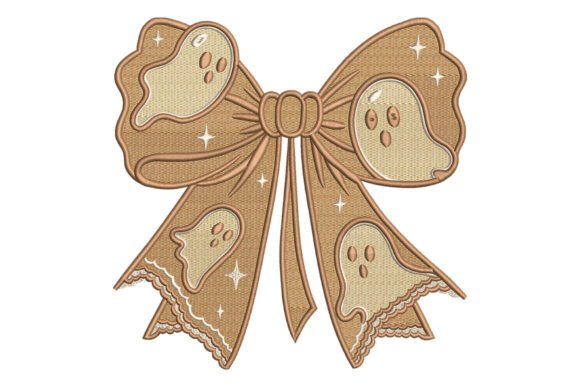 Cute Ghost Bow Embroidery Design Review