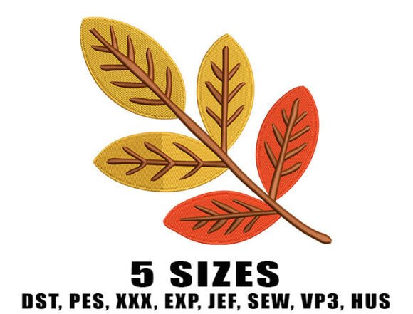 Falling Leaves Cluster Embroidery Design Review