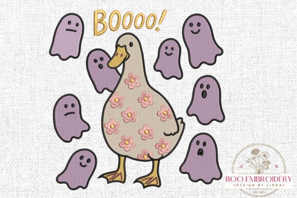 Funny Duck with Ghosts Embroidery Design Review