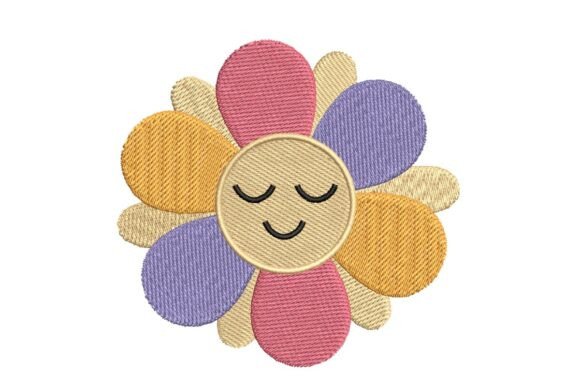 Happy Pastel Flower Face Embroidery Design Review