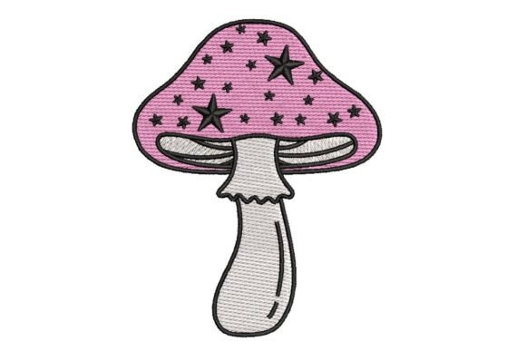 Mystical Pink Star Mushroom Embroidery Design Review