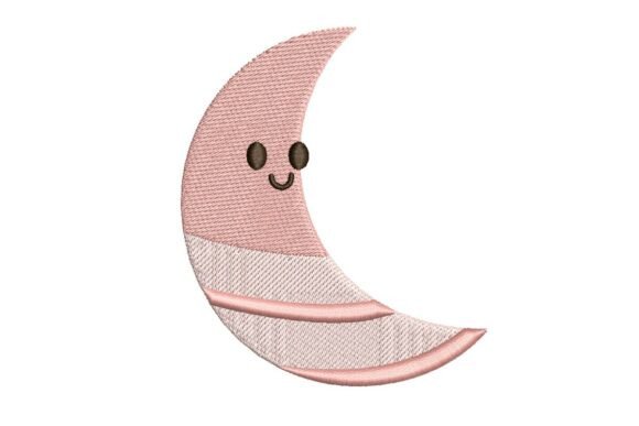 Review: Cute Smiling Pink Crescent Moon Design