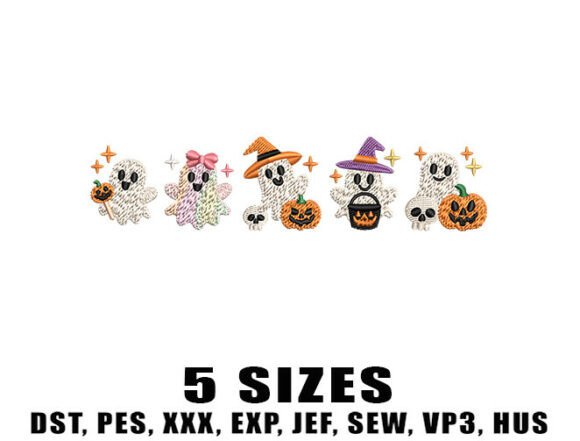 Review: Halloween Ghost Parade Embroidery Design