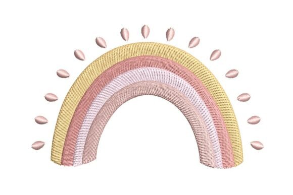 Review: Pastel Rainbow Arch Embroidery Design