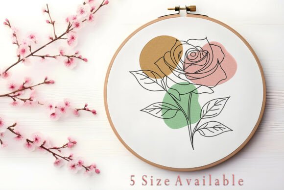 Reviewing Minimalist Rose Color Block Embroidery for Gifts