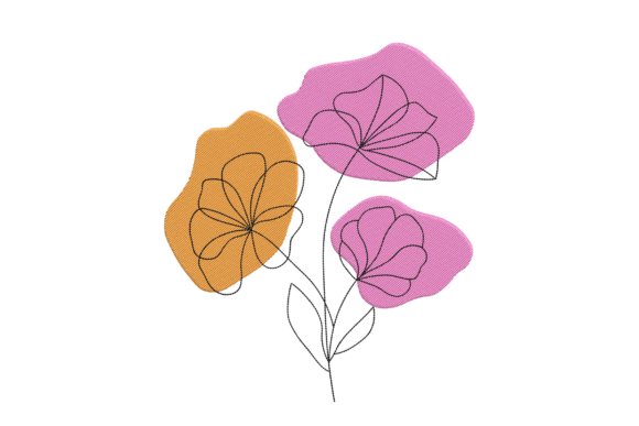 Reviewing Minimalist Three Flower Embroidery Art