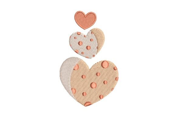 Tacked Polka Dot Hearts Embroidery Design Review